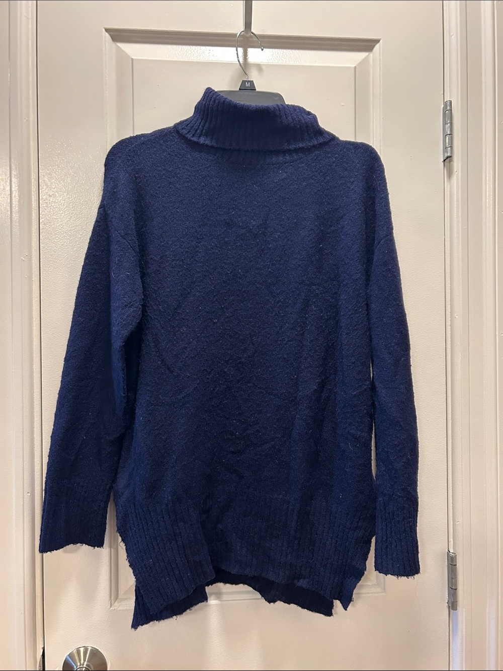 Women’s Navy Blue Turtleneck Sweater